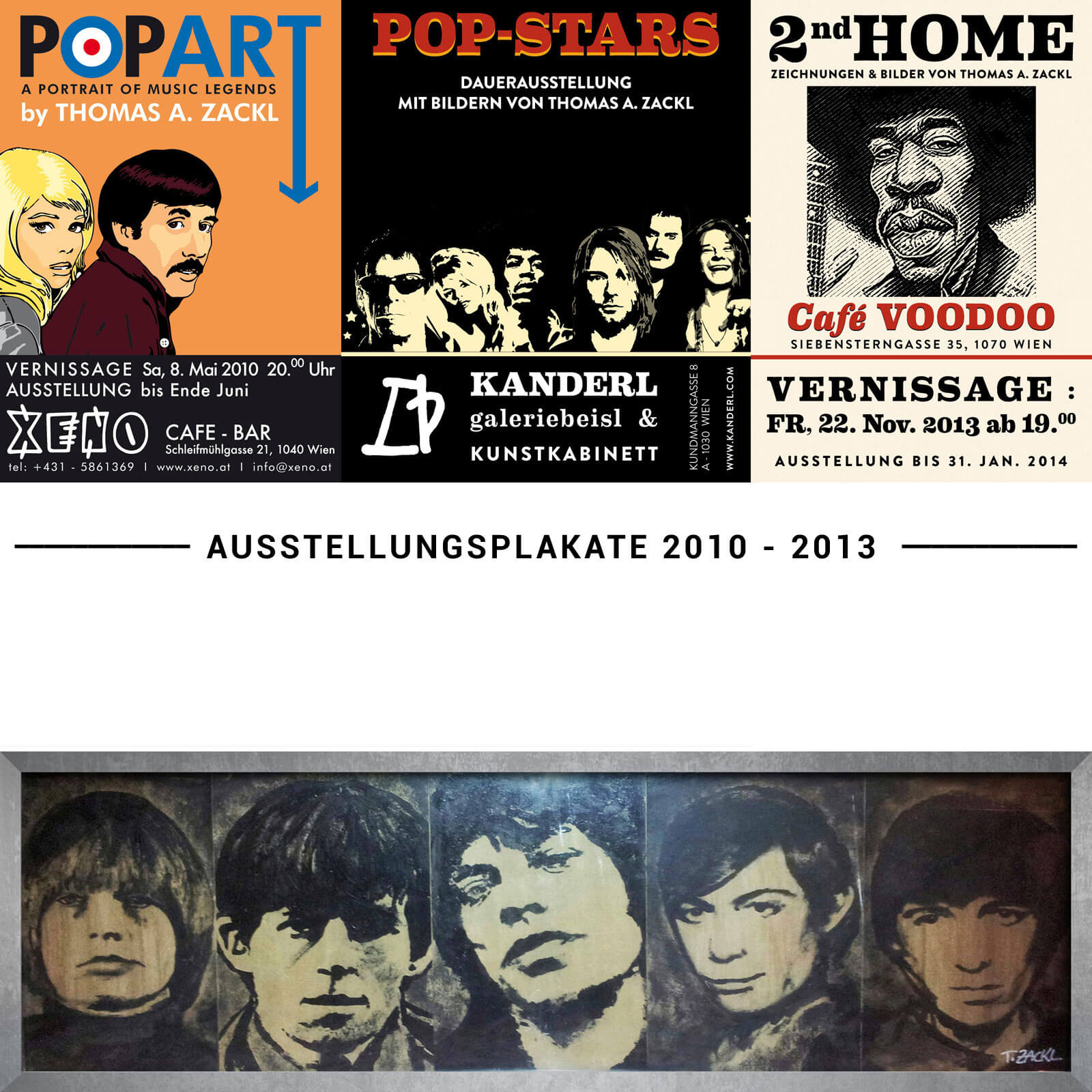 Die Plakate Plakate der Ausstellungen