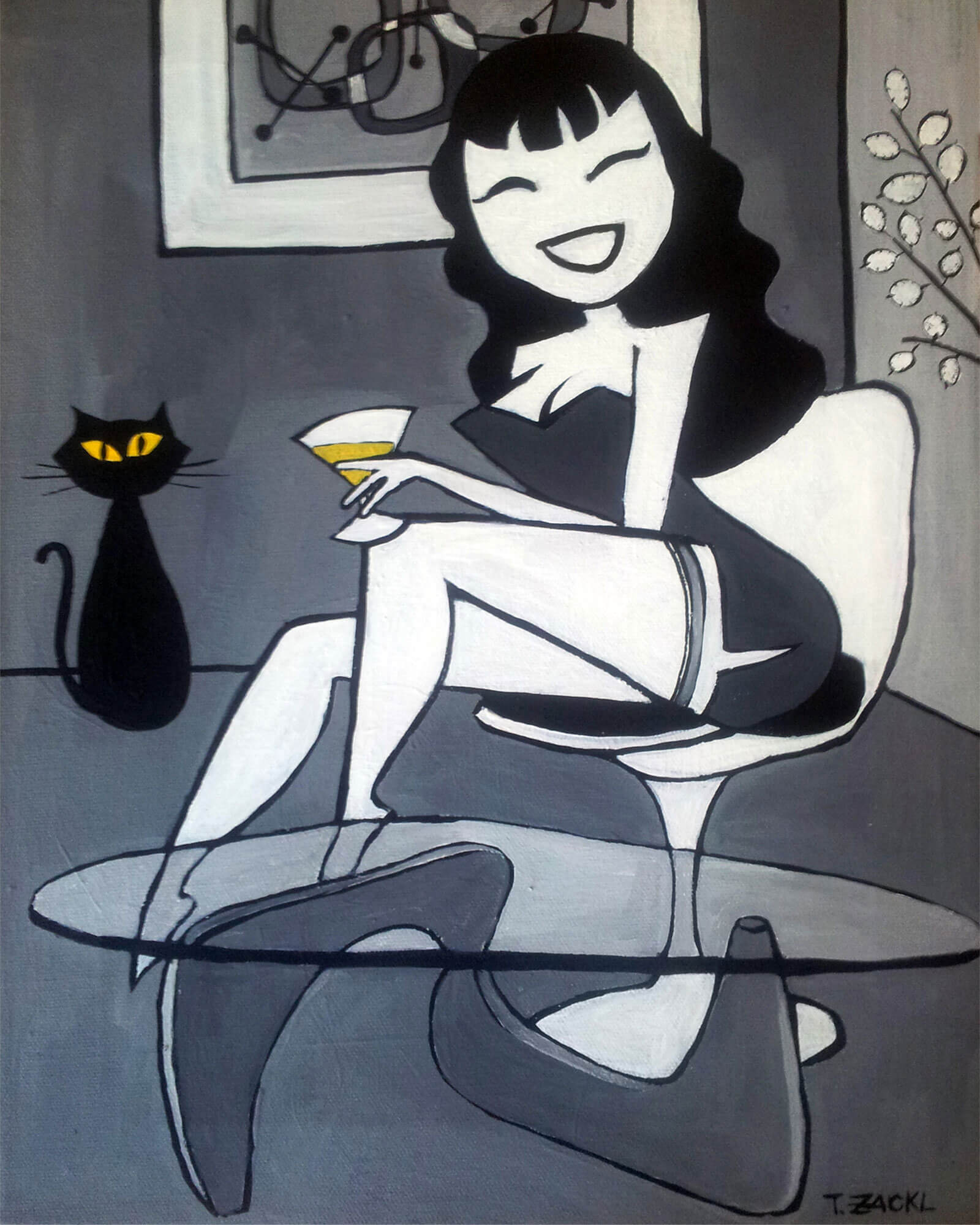 Cocktail mit Katze