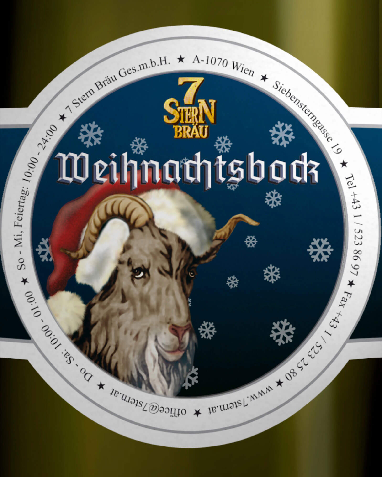 Siebensternbräu, Wien Siebensternbräu, Wien 7: Etiketten